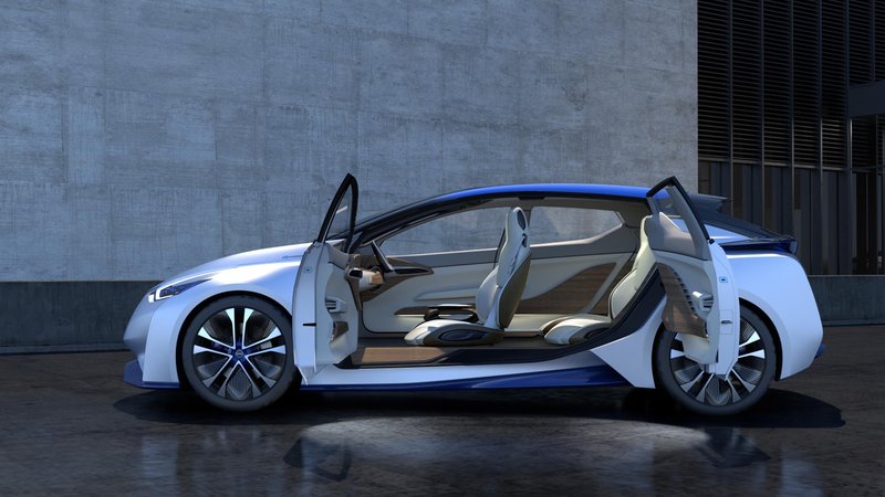 Illustration for article titled The Nissan IDS Concept Has A Smiling iPad Screen That Transforms Into Your Steering Wheel